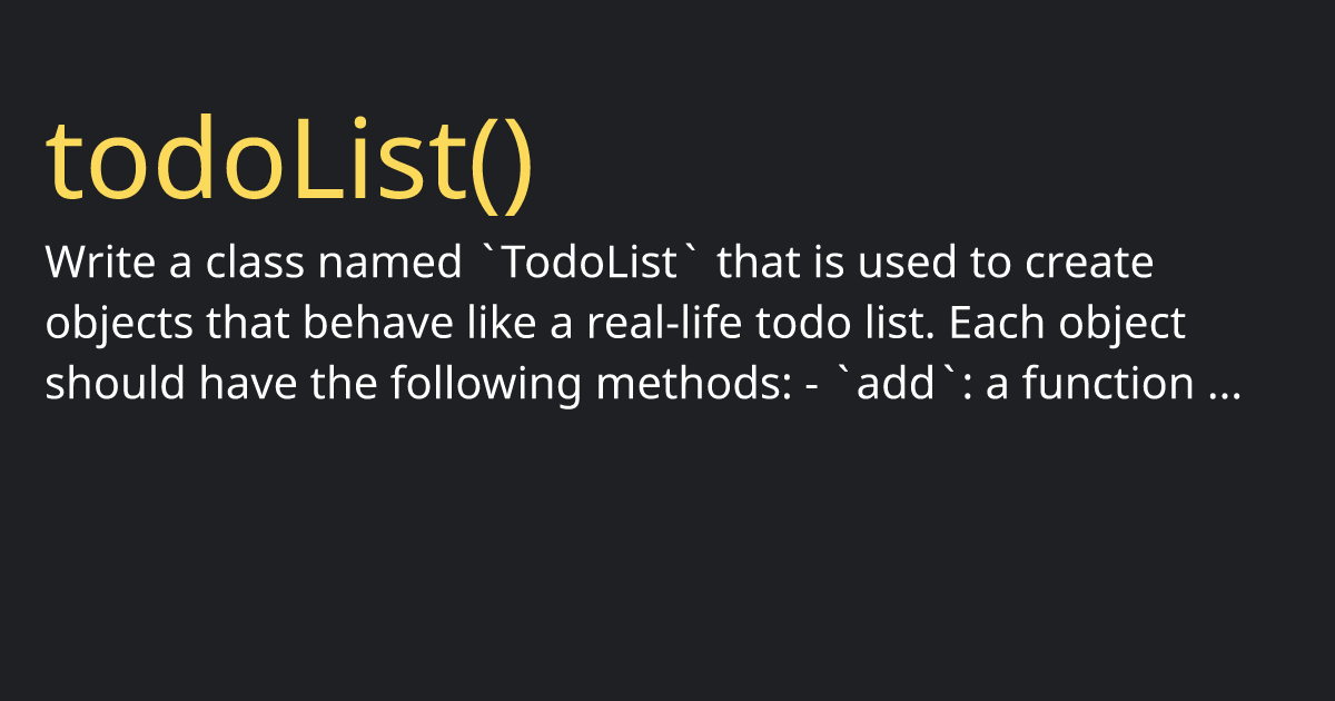 Todolist 100 js functions